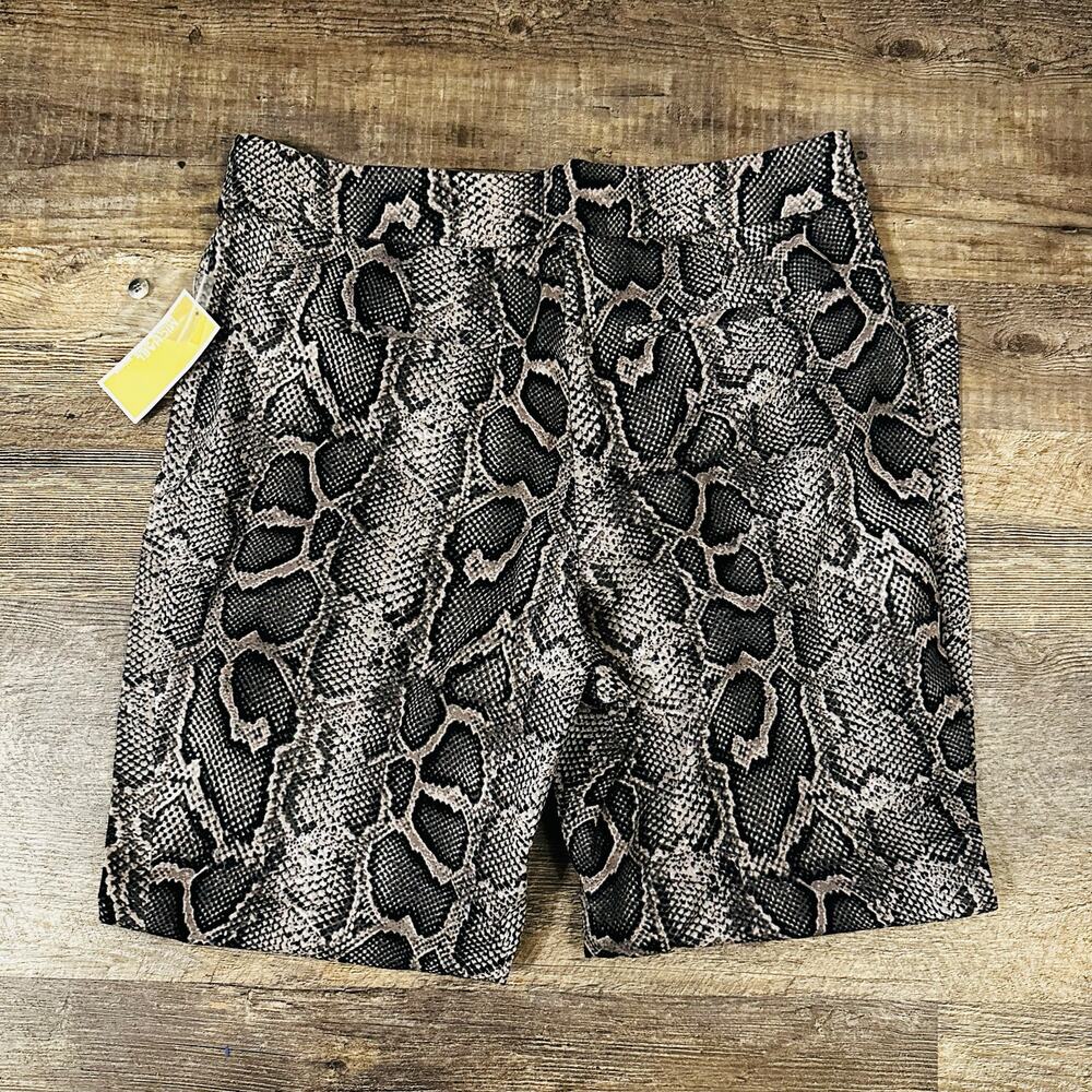Michael Kors Womens Gray Snakeskin Print Stretch Mid Rise Skinny Pants 14W NWT - Picture 3 of 4